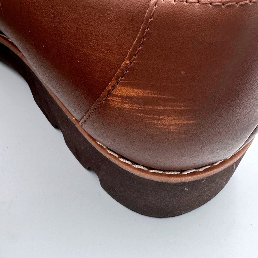 Vionic Kensley Brown Leather Slip On Loafers Women's Size 6.5 - Picture 5 of 7